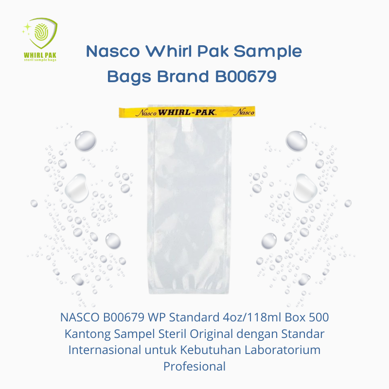 Nasco Whirl Pak Sample Bags Brand B00679